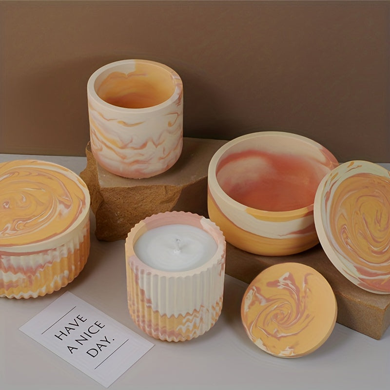 Candle Jar Silicone Mold DIY for Candle Holder Making