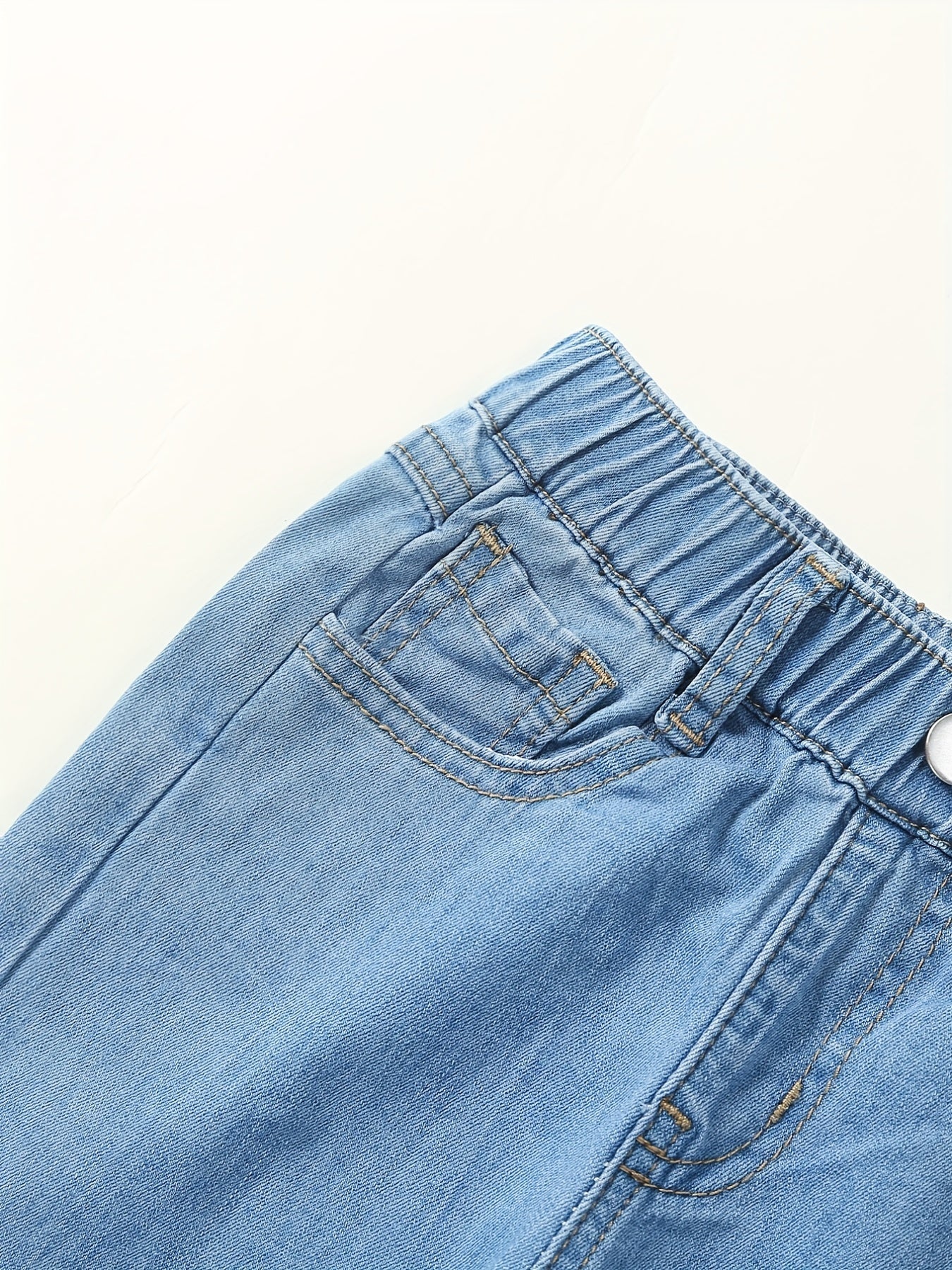 Girls Letter Print Skinny Jeans Stretchy Slim Fit Denim Pants