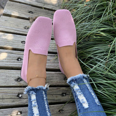 Women's Braided Loafers Slip On Flat Shoes Casual Breathable Shoes