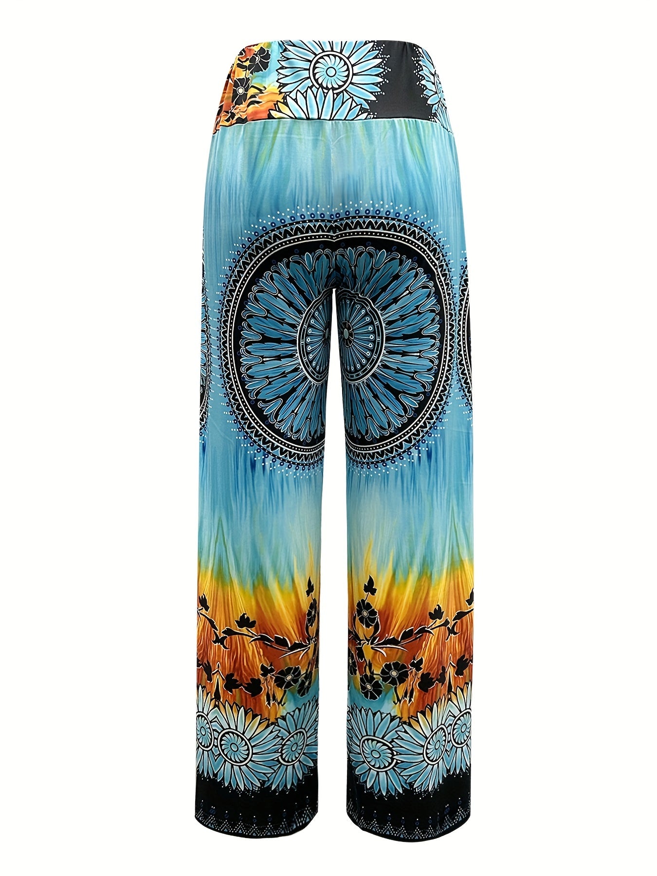 Graphic Print Straight Leg Pants for Spring & Summer