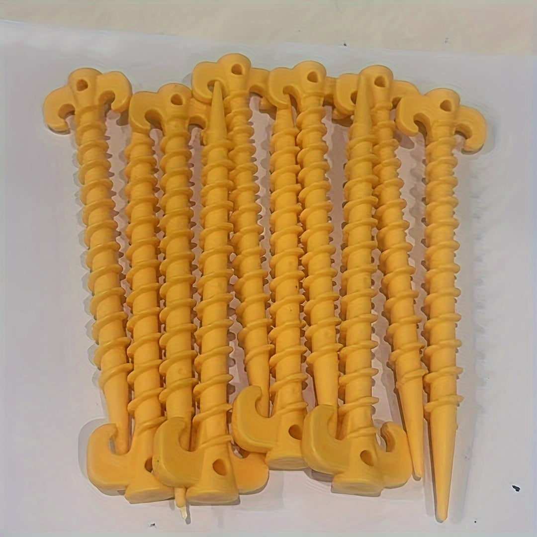 10pcs Camping Peg Ground Nails Screw Stakes for Outdoor Tent Hiking