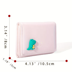 Animal Dinosaur Trifold Wallet for Girls