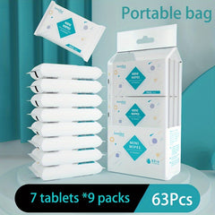 Ultra Mini Wipes Portable Hygienic Hand & Mouth Cleaning 9bag