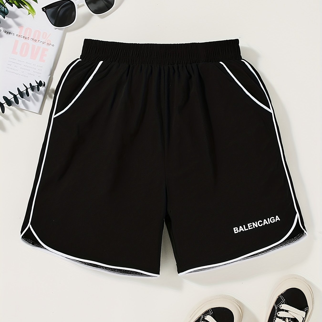 Girls Letter Print Sport Shorts Casual Pants For Kids Children Summer
