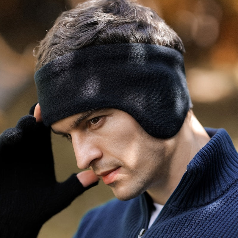 Men's Winter Sports Windproof Ski Earmuffs - Double Layer