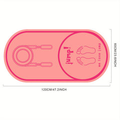 MOHUIXINYU Non Slip Jump Rope Exercise Mat for Home and Gym