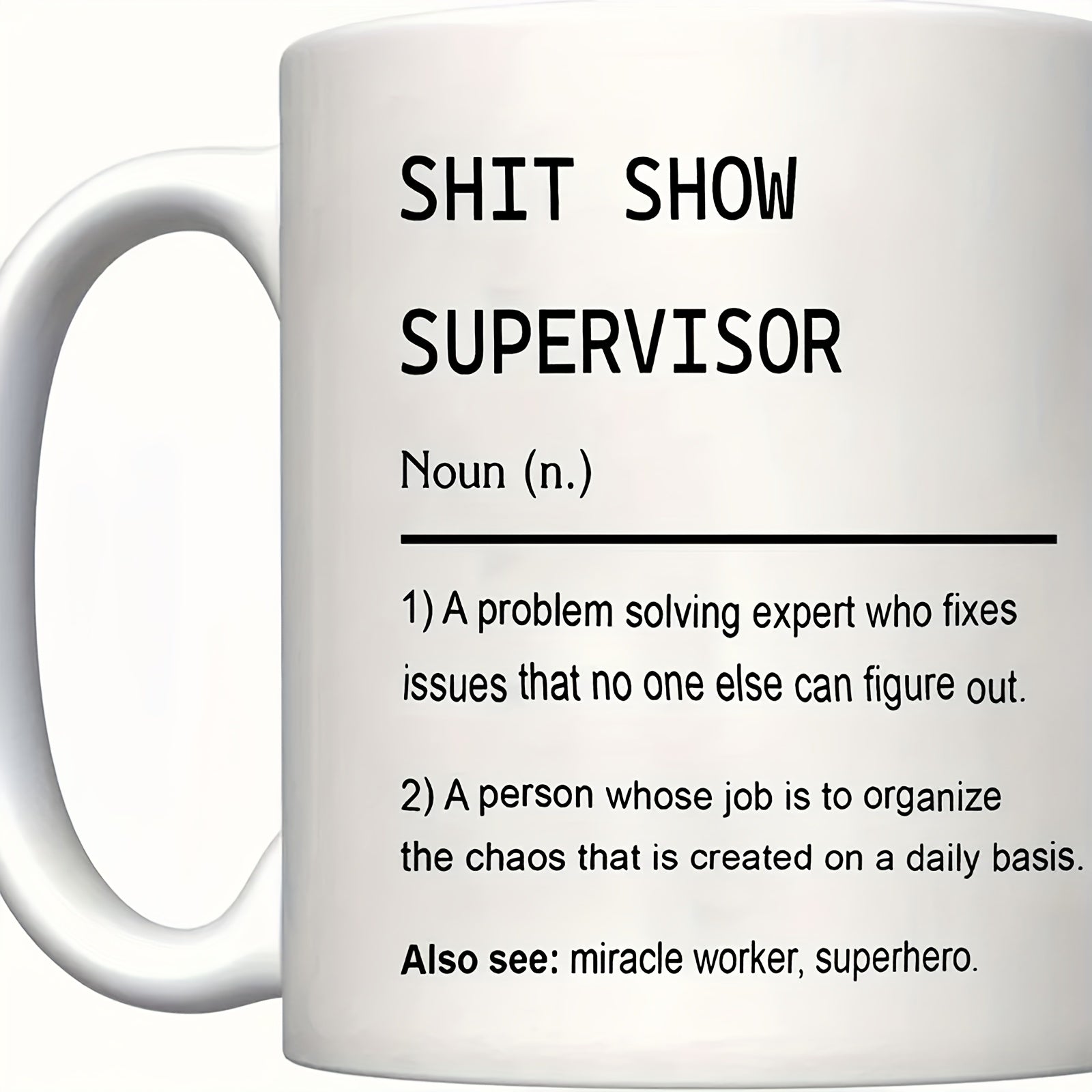 11oz Unique Letter Printed Coffee Mug Porcelain Cup Home Office
