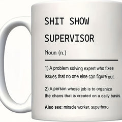 11oz Unique Letter Printed Coffee Mug Porcelain Cup Home Office