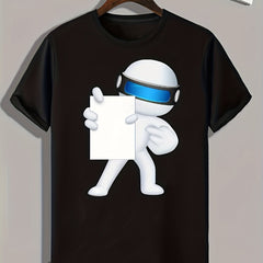 Cartoon Pattern Men's Sports T-shirt Graphic Tee Outdoor Clothing