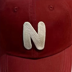 Vintage Red Baseball Cap Distressed Sun Hat Lightweight Dad Hat Unisex Golf