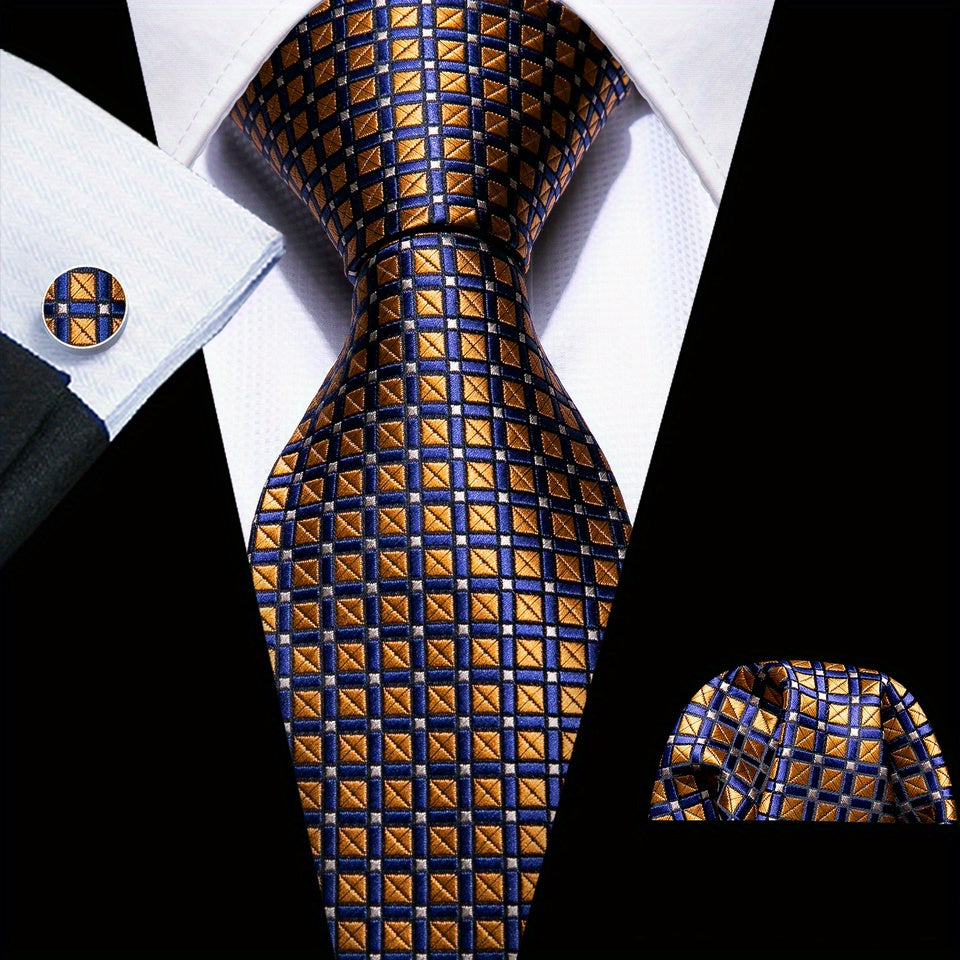 Barry Wang Men's Silk Necktie Set