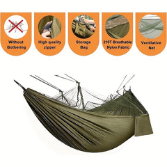 Portable Hammock with Mosquito Net for 2 People