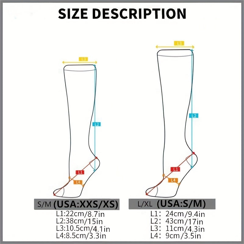 Breathable Compression Thigh Socks for Men and Women