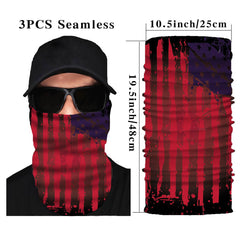 Red Flag Neck Gaiter Sun Protection Dust Mask