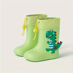 Cartoon Dinosaur Rain Boots for Baby - Waterproof Non Slip Rain Shoes