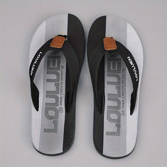 Men's Block Thong Sandals Non Slip Flip-flops