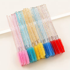 10pcs Crystal Eyelash Brush Spoolie Brushes for Extensions & Mascara