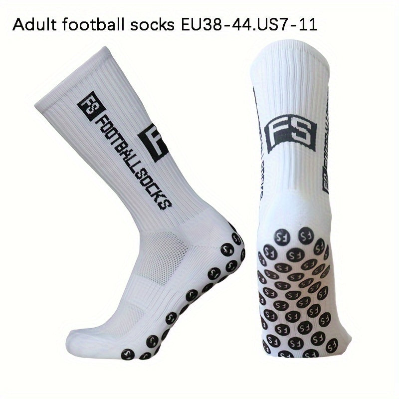 Men's Mid Crew Sport Socks - Letter Pattern, Sweat-absorbing, Comfy, Breathable
