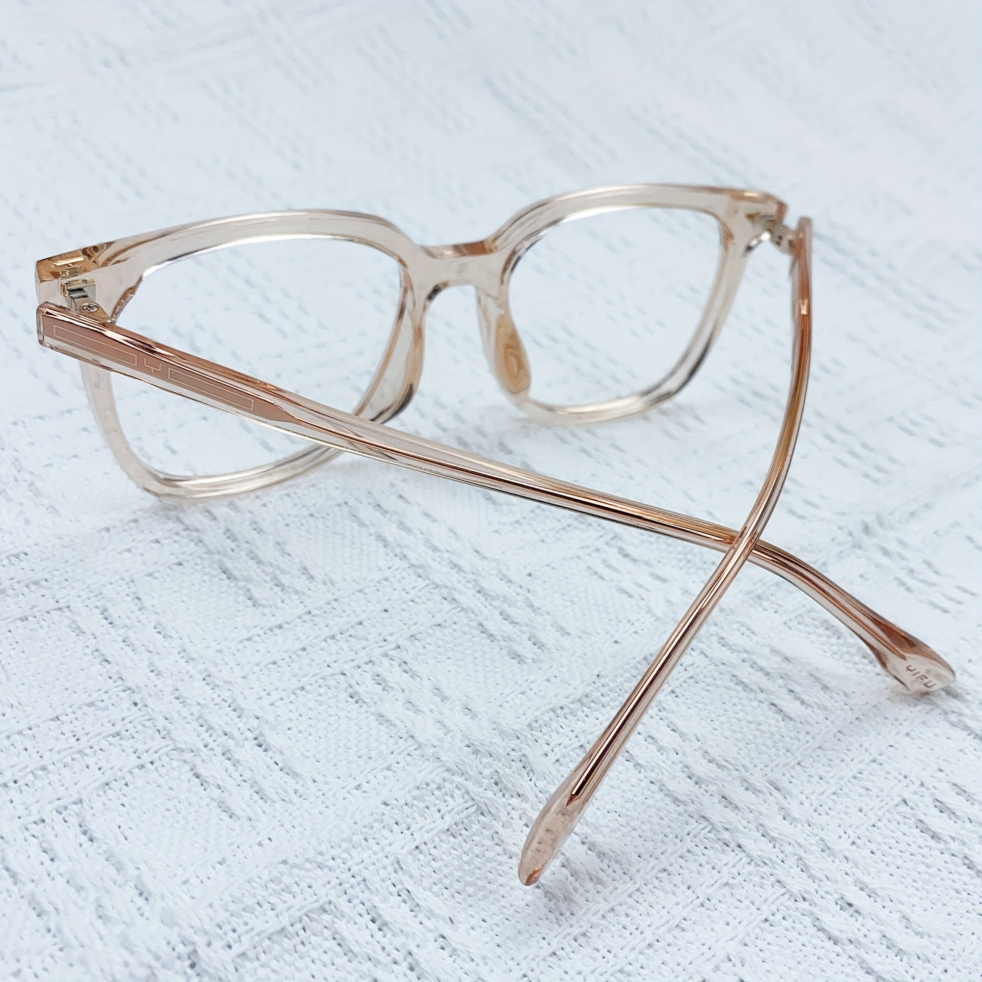 Oversized Square Frame Light-Blocking Glasses