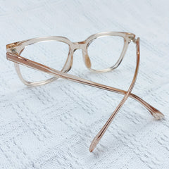 Oversized Square Frame Light-Blocking Glasses