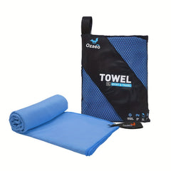 Microfiber Travel Towel with Mesh Bag, Quick Drying for Camping, Beach, Hiking