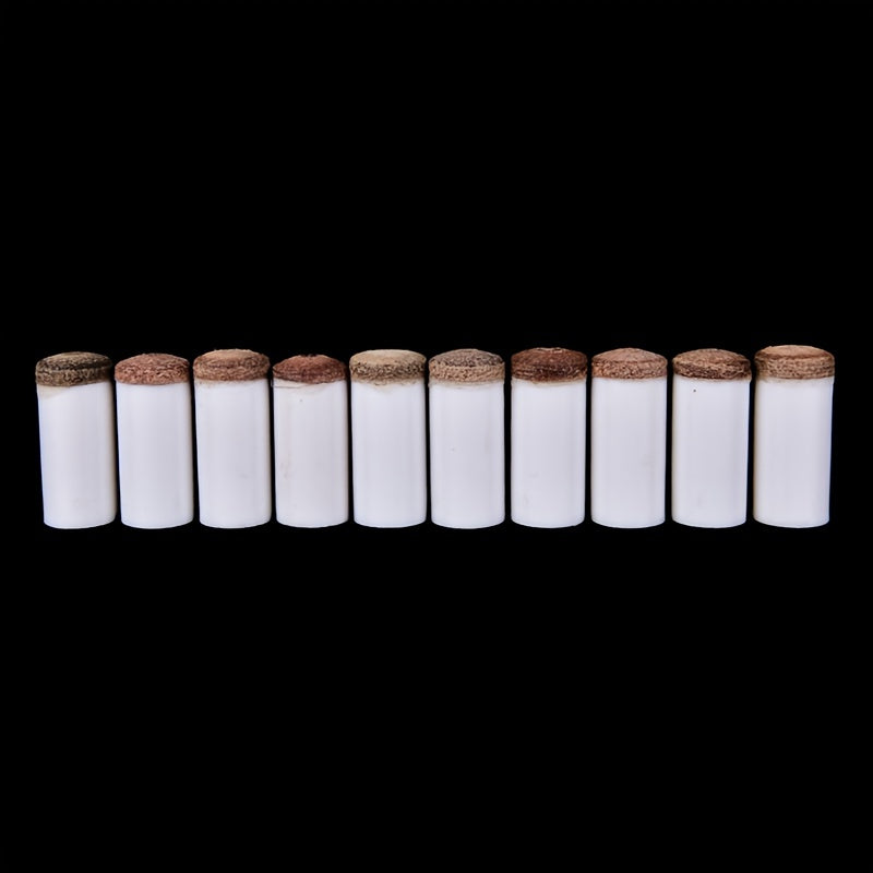 10pcs Pool Cue Tip Billiards Snooker Pool Pole Tip Replacement