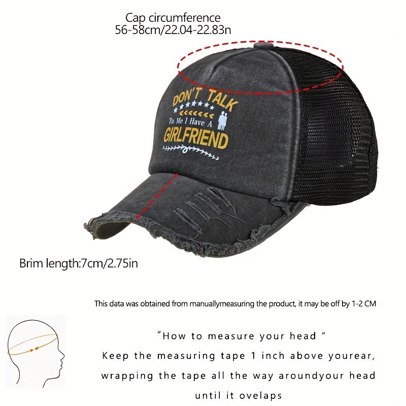 Vintage Washed Dad Hat Baseball Cap Adjustable Unisex Style Headwear