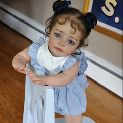 24-inch Reborn Doll SueSue Hand-Painted Lifelike Silicone Toddler Doll Girl Gift