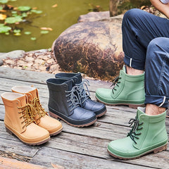 Men's High Top Rain Boots Non Slip Durable Waterproof Shoes