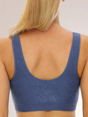 Jacquard Wireless Sports Bra Running Workout Tank Bra Women's Lingerie