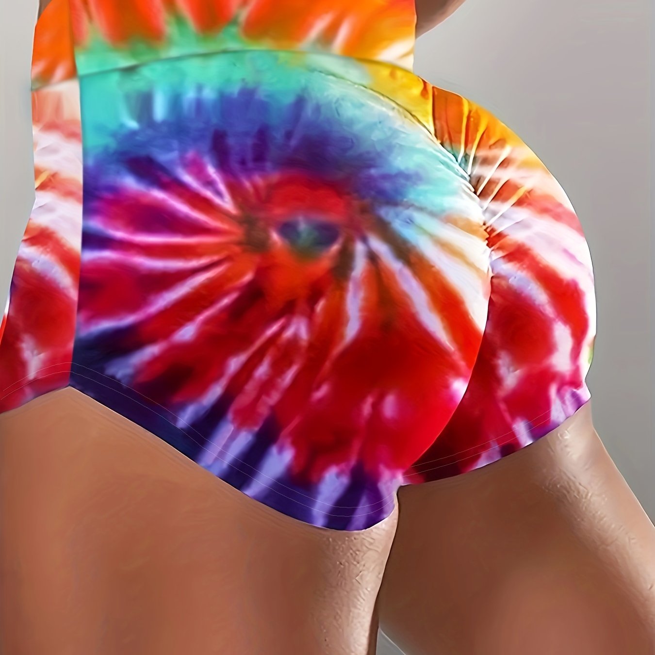 Tie Dye Yoga Shorts for Women - Stylish Activewear for Summer