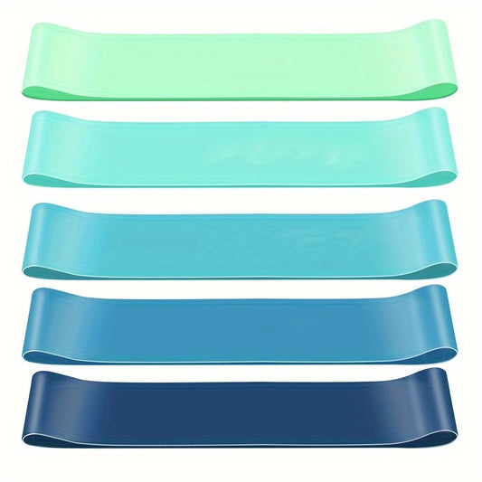 5pcs Resistance Bands Set Elastic Yoga Stretching Exercise Bands