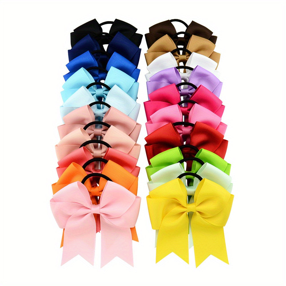 20pcs Grosgrain Ribbon Fish Tail Bow Hair Accessories for Kids