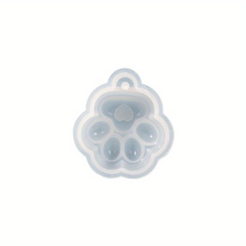 Epoxy Cat Paw Silicone Resin Mold For Crafts Keychain Pendant
