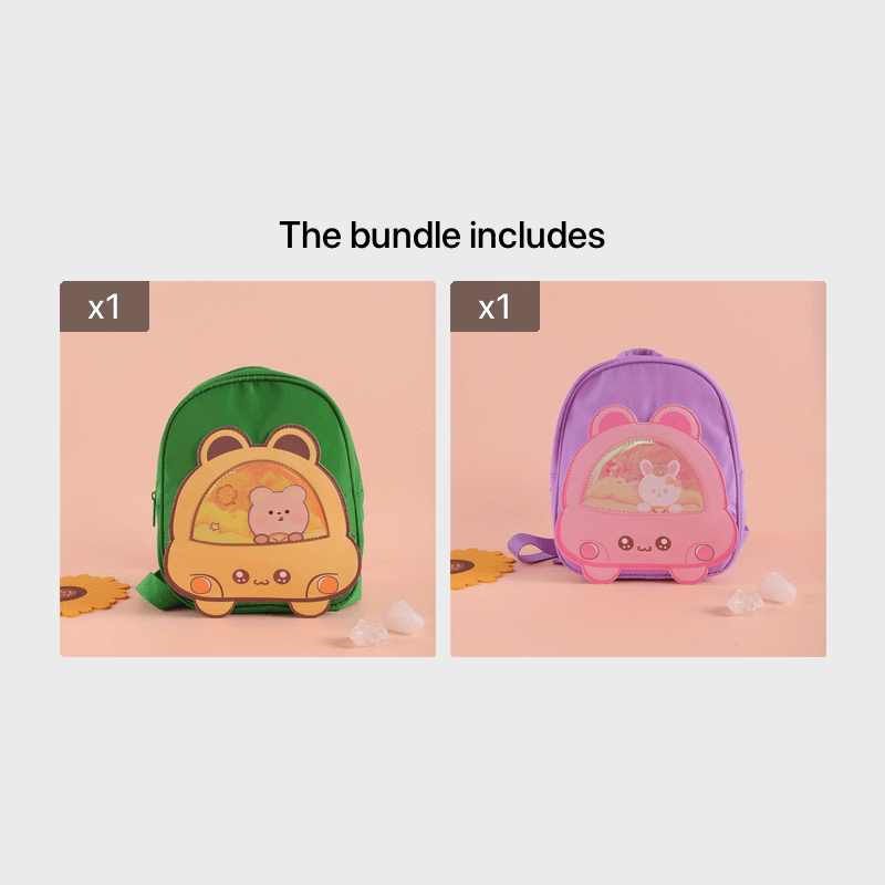 Teen Cartoon Zipper Backpack For Traveling