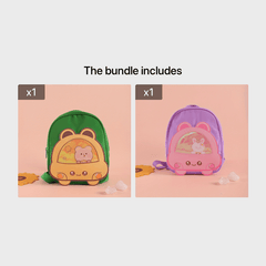 Teen Cartoon Zipper Backpack For Traveling