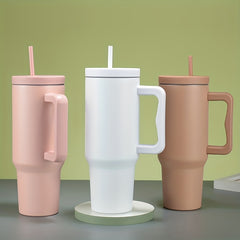 40oz Double Layer Vacuum Water Cup Large Capacity Stainless Steel Tumbler Cup