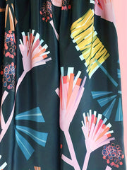 Women's Graphic Print Midi Skirt Elastic Waist