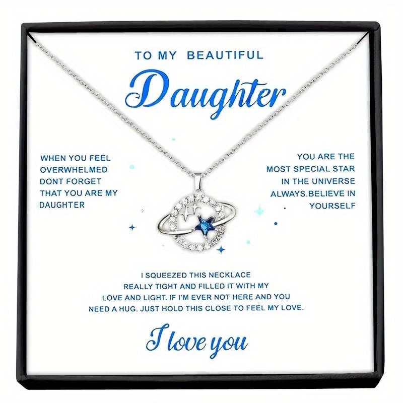 Faux Diamond Pendant Necklace for Girls
