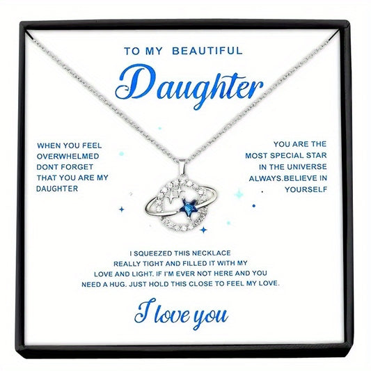 Faux Diamond Pendant Necklace for Girls