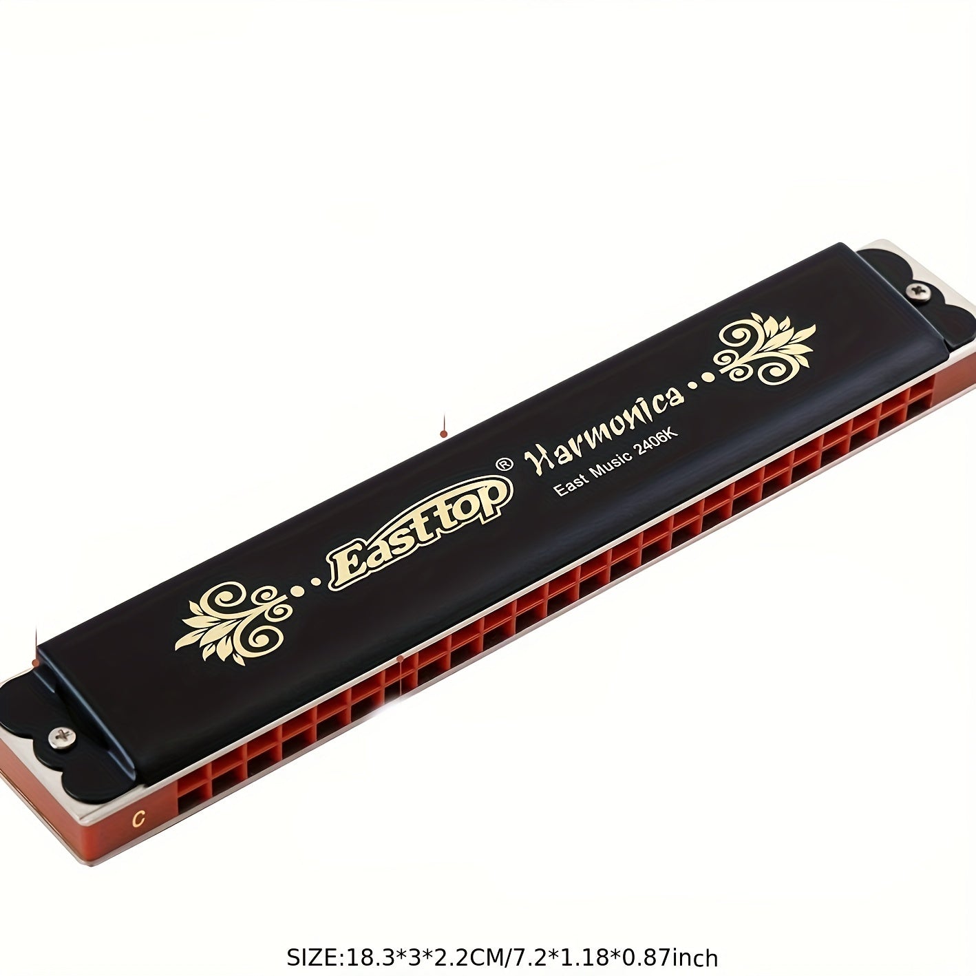 24 Holes Tremolo Harmonica Key Of C T2406K C