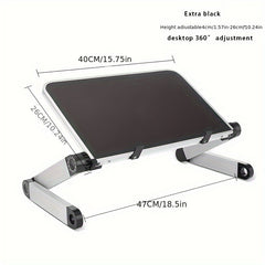 Folding Bookshelf Stand Adjustable Study Table