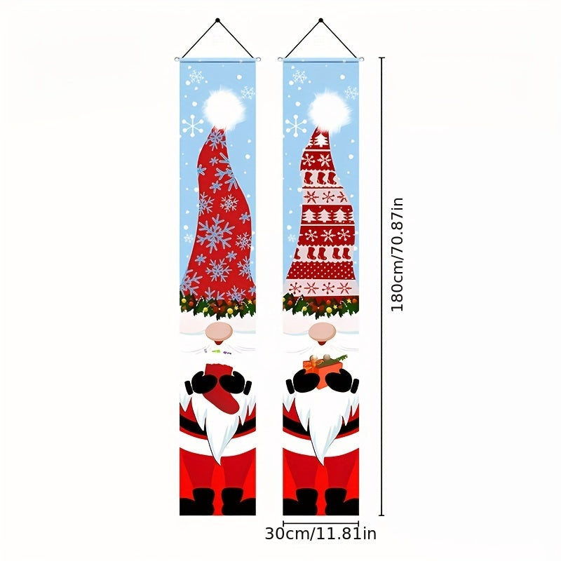 Christmas Porch Couplet Banner Decoration Welcome Banner