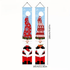 Christmas Porch Couplet Banner Decoration Welcome Banner
