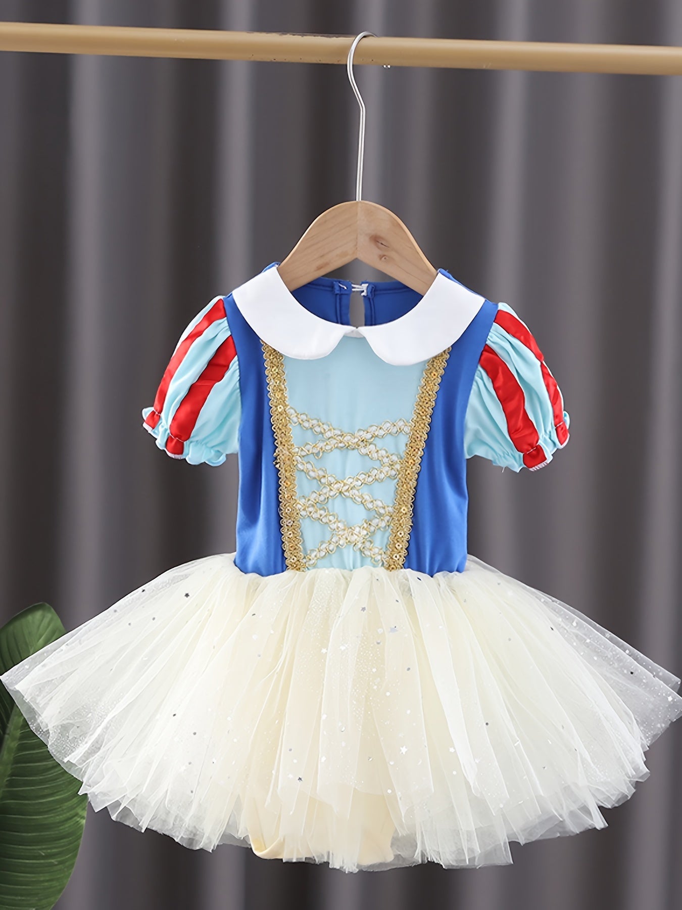 Princess Cosplay Ballet Leotard Splicing Dance Tutu Dress