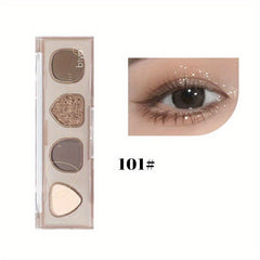 Wasteland Style Eyeshadow Palette - 4 Shimmering Matte Finish Colors