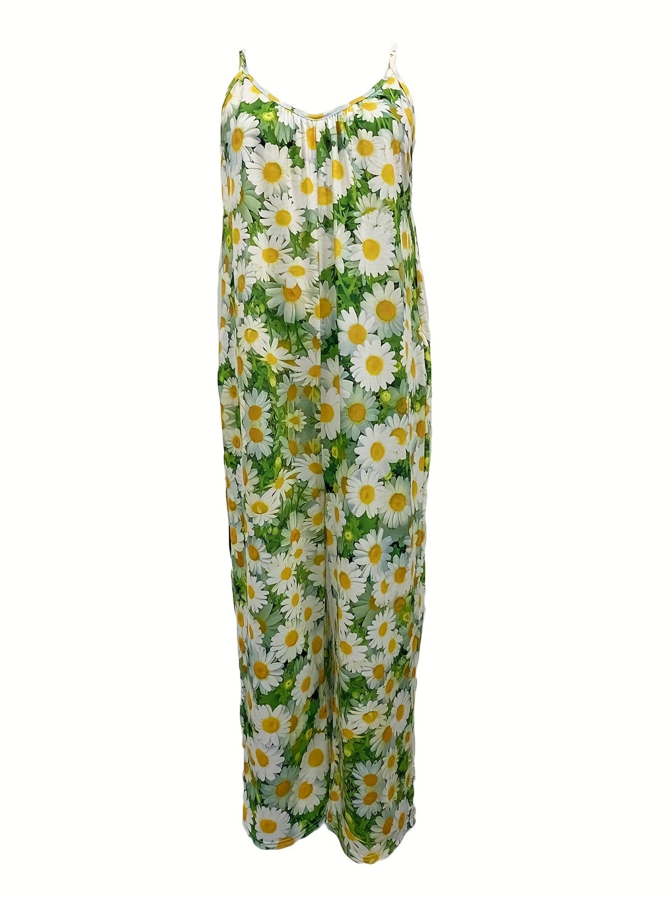 Floral Wide Leg Jumpsuit Backless Cami for Spring & Summer