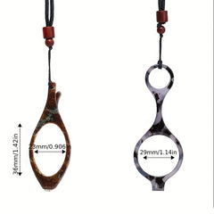 Portable Folding Glasses Necklace Readers Lightweight Presbyopic Glasses