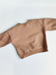 Animal Print Kid's Thermal Sweatshirt Long Sleeve Top