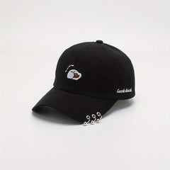 Cartoon Duck Embroidered Baseball Cap for Men & Women